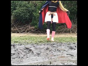 コスプレ+長靴で泥遊び21-1 cosplay rainboots mud 51 (フェイト)