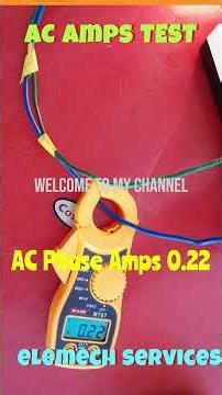 AC AMPERE TEST BY DIGITAL CLAMP METER /DIY . #experiment