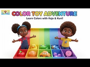 ⭐ Learn Colors with Kojo & Kuni! 🌈 The Color Parade Song for Kids & Toddlers