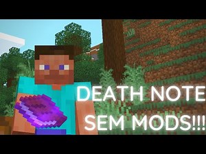 Como fazer o DEATH NOTE no Minecraft SEM MODS!!!!