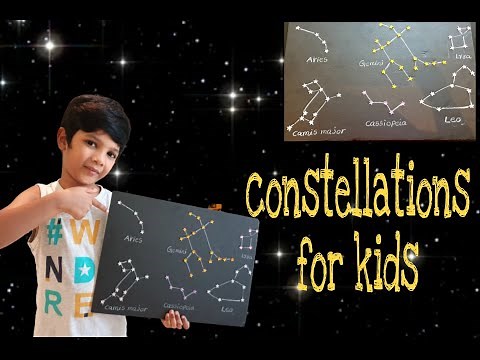 DIY CONSTELLATIONS | How to make constellations | Easy star constellations for kids #constellations