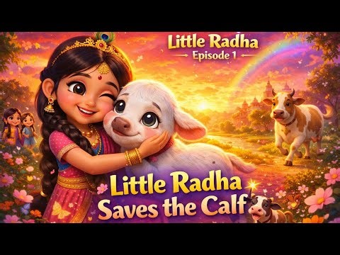 Little Radha Cartoon | Episode 1 – The Lost Calf Story for Kids