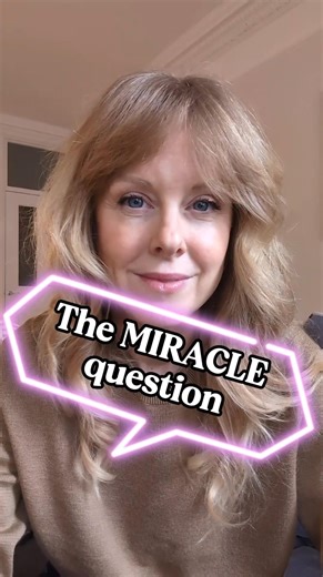 The MIRACLE Question for therapy. Follow up questions in description. #miracle #therapy #psychology