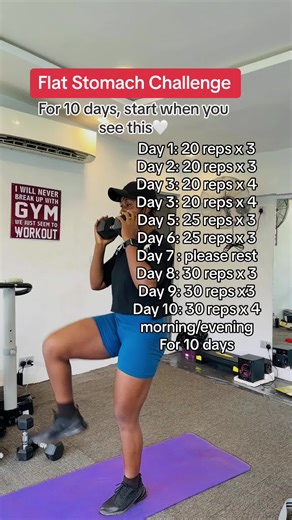 10-Day Flat Stomach Challenge for Beginners