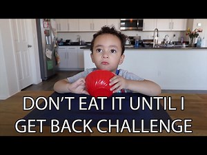 Can Domonic win the don’t eat until I come back challenge?! | Domo Wilson