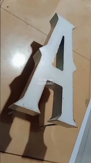 How to make Stainless steel letters|3D stainless steel letters build-up tutorial|3d Sign|AA Signage