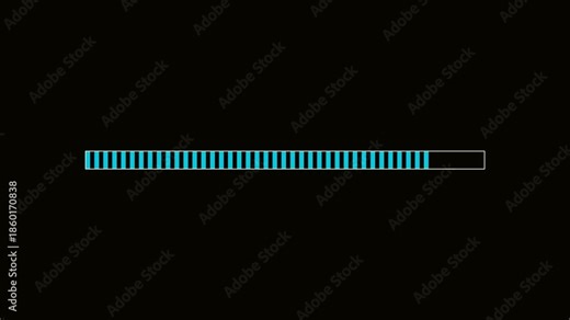 Progress bar animation for video creators to track project completion and user engagement in digital content production
