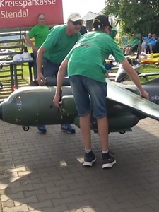 Giant RC Transall C-160 Scale Aircraft Flying Display