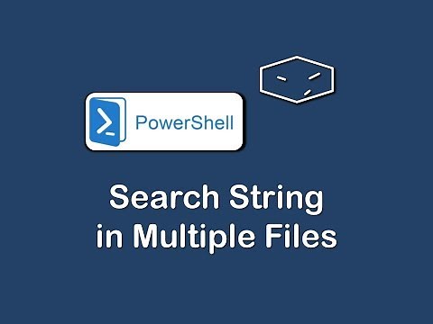 search string in multiple files - powershell