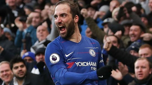 Chelsea 5-0 Huddersfield: Gonzalo Higuain, Eden Hazard star in win