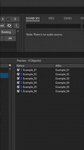 [Shorts] Wwise | Batch Renaming #tutorial #wwise #audio #sound #gamedev