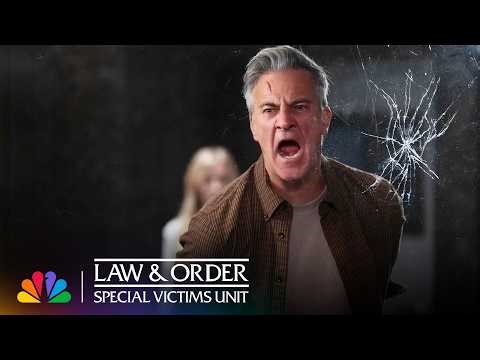 Mad Man Slams His Head Against a One-Way Mirror | Law & Order: SVU | NBC