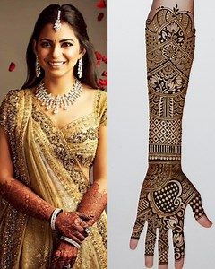 2.6M views · 4.5K reactions | Isha ambani wedding mehndi design recreate #mehndi #henna #mehndilove #hennalove #mehndidesigner #hennainspo #weddinginspo #easymehndi #mehndilove #mkmehandi #mkmehandiart #fronthandmehndi #mehndiwedding #simplemehndidesign #weddingmehndi #bridal #hennaart | mk mehandi art | Facebook