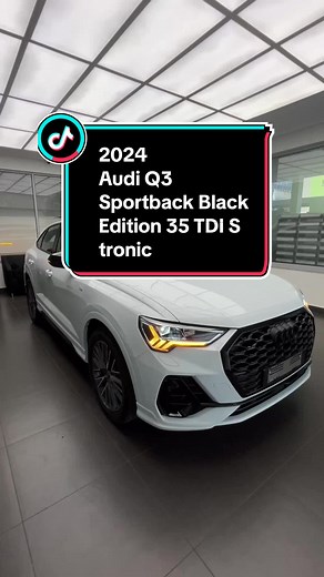 2024 Audi Q3 Sportback Black Edition 35 TDI S tronic in Glacier White Metallic