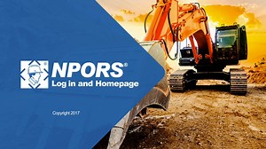 NPORS Login and Homepage Overview
