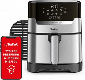 TEFAL Easy Fry&Grill Deluxe EY505D15 4.2l z rusztem do grilla Air Fryer Frytkownica beztłuszczowa - niskie ceny i opinie w Media Expert