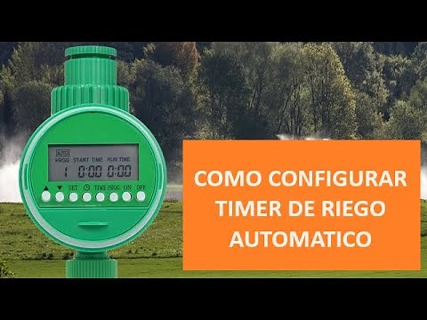 How to set up or program an automatic irrigation timer