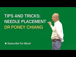 Mastering Neuro-Meridian Acupuncture: Tips and Tricks for Needle Placement | Dr Poney Chiang
