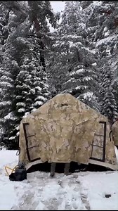 Snow Camping with An Inflatable Tent🥰 #atikailesi #atikfamily #camping #camp #campinglife | Royal Camp