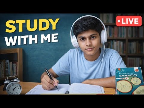🔴 LIVE Study With Me | Class 11 Maths Notes | Real Numbers + Sets + Functions (Full Study Session) 📚