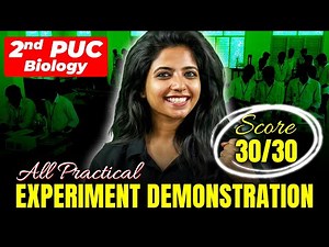 2nd PUC Biology Practicals 🔬 | Biology Experiment Demonstration | 2nd PUC Practicals 2026 🌿