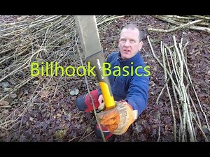 How to Use a Billhook to Dress Hazel Coppice Rods
