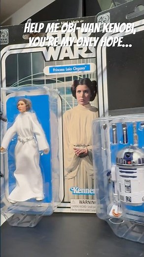 Help me Obi-Wan Kenobi, you’re my only hope… #starwars #anewhope #r2d2 #leia #hasbro
