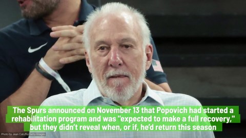 Spurs’ Popovich Informs Team He’s Not Returning This Season
