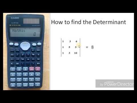 How to find the determinant value of matrix in calculator | Casio fx991 MS | The calculator King