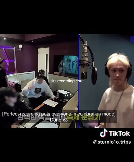 Stray Kids Recording Fun Moments in Studio