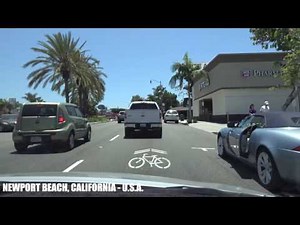 California Life - Sunday Drive - Pacific Coast Highway Newport Beach to Dana Point 4K