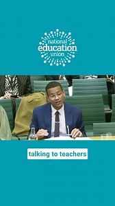12K views · 106 reactions | Yesterday, Daniel spoke to the education select committee about the need to make teaching a profession compatible with family life. "An increase in PPA time would make a real material difference." #SaveEducation | National Education Union | Facebook