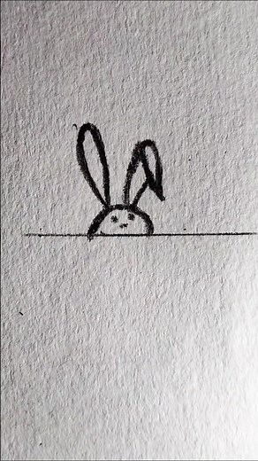 “How to Start Drawing a Cute Bunny 🐰✏️ | Easy for Beginners #shorts”
