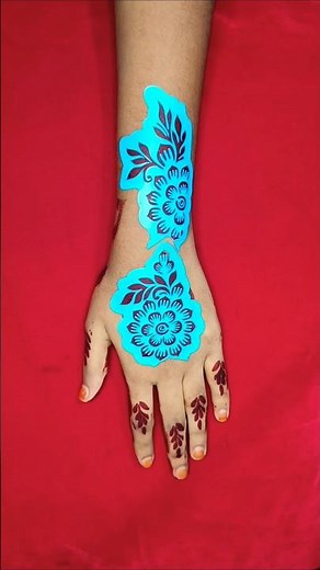 tried affordable meesho mehndi sticker #mehndi #hennastencilsindia#viralvideo #bridal #haryanvisong