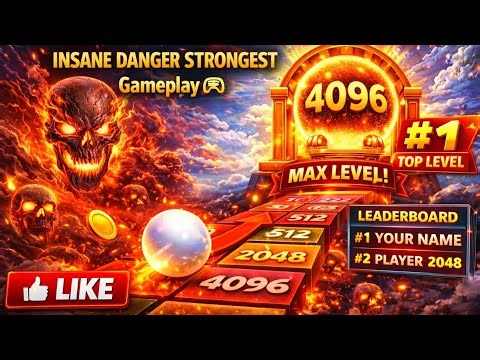 Ball run 2048: merge number