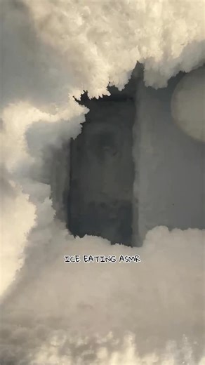 ICE EATING ASMR ❄️🤍 on Instagram: "The combination of ice mukbang and fridge ice eating ASMR creates a delightful experience that ignites the appetite effortlessly."