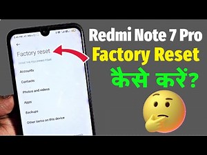 Redmi Note 7 Pro - How To Reset | How to Reset Redmi Note 7 Pro