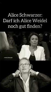 Alice Schwarzer bei Maischberger - Darf ich Alice Weidel noch gut finden? 😀👍