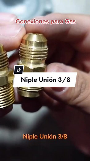 Conexiones para Gas Niple Unión 3/8 #hogar #hazlotumismo