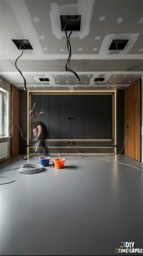 Entertainment Room Renovation #entertainment #home #House #renovation #interiordesign #diytimelapse