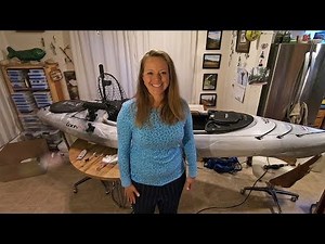 Modifying sit-in kayak for fishing. Adding rod holders, paddle holder, flag/light from YakAttack