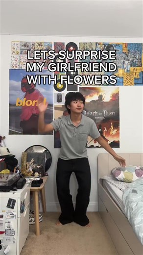 Nathan Kwon on Instagram: "happy anniversary gf! . . . . #couple #anniversary #girlfriend #flowers"