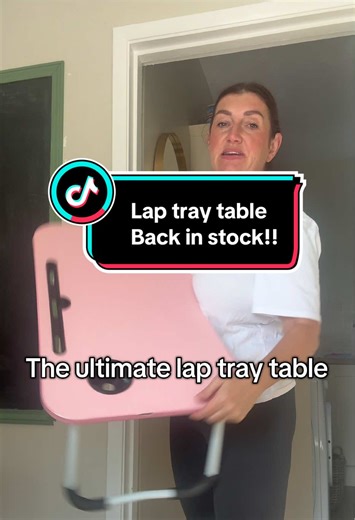 The popular lap tray table is back in stock. But for how long?! Cup holder, iPad holder and folds away neatly. The ultimate work from home accessory for 2026 Linked below if still in stock #workfromhome #sidehustle #laptray #traytable #desk