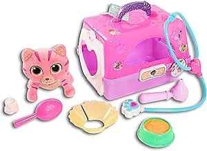 Doc McStuffins Toy Hospital On-The-Go Pet Carrier, Whispers, Officially Licensed Kids Toys for Ages 3 Up by Just Play