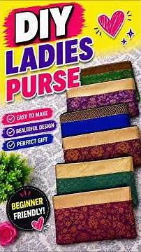 🔥 DIY Ladies Purse Tutorial 👜 | Easy Fabric Purse Making | Beginner Friendly | DIY Handmade Purse