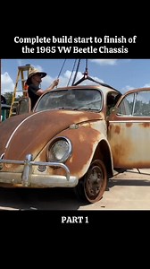 Part 1: Complete build start to finish of the 1965 VW Beetle Chassis #amazing #abandoned #restoration #restored #mechanic | Auto builder