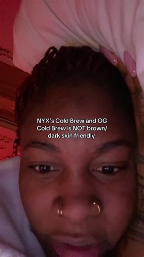 Fr it has no depth to standout on dark skin, it almost blends in seamlessly with your complexion. but i’m glad nyx and paloma brought back cold brew for the crowd that loves it. #nyxcoldbrew #lipcombos #nyx