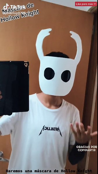 Tutorial para hacer la máscara de Hollow Knight