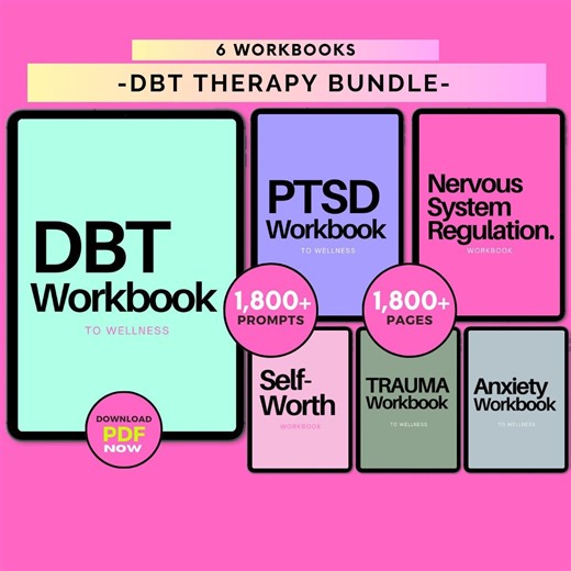 DBT Therapy Workbook Bundle: Skills Training, Diary Cards, Worksheets & Cheat Sheets (Digital Download) - Etsy Sverige