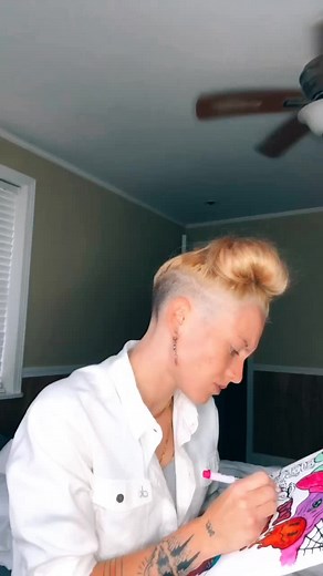 POV: i catch you staring at me in art class, and i said something that caught you off guard